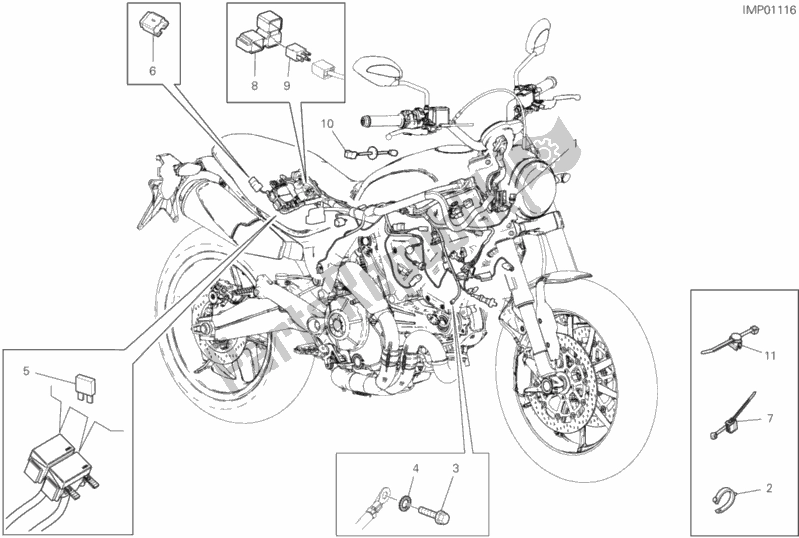 Toutes les pièces pour le Système électrique Du Véhicule du Ducati Scrambler 1100 Sport Thailand USA 2019